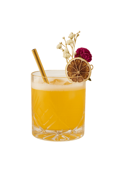Cocktail créatif et coloré nommé Catalina servi au restaurant Guarà