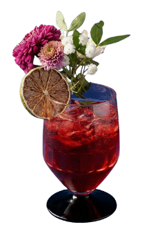 Mocktail créatif Gingari à base de Hibiscus servi au restaurant Guara à Metz